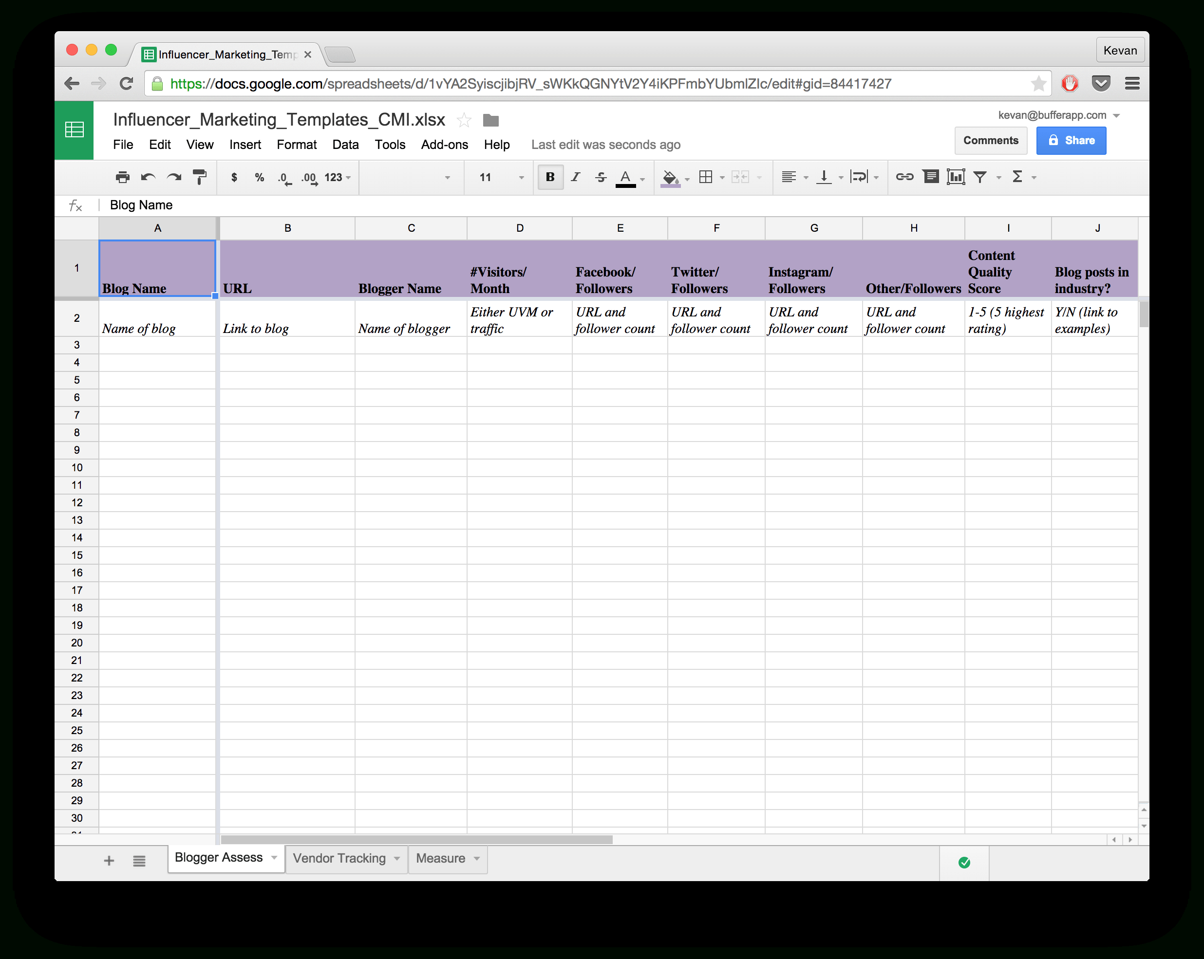 Excel Spreadsheet For Network Marketing Regarding 15 New Social Media Templates To Save You Even More Time