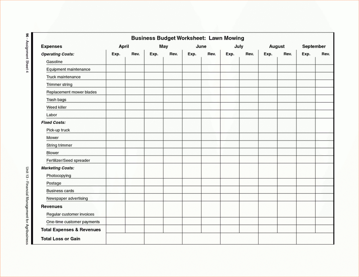 Excel Spreadsheet For Photographers Pertaining To Sample Business Budget Sheet Expenseset With Heavenly Template Excel