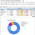 Excel Spreadsheet For Shares Portfolio In An Awesome And Free Investment Tracking Spreadsheet