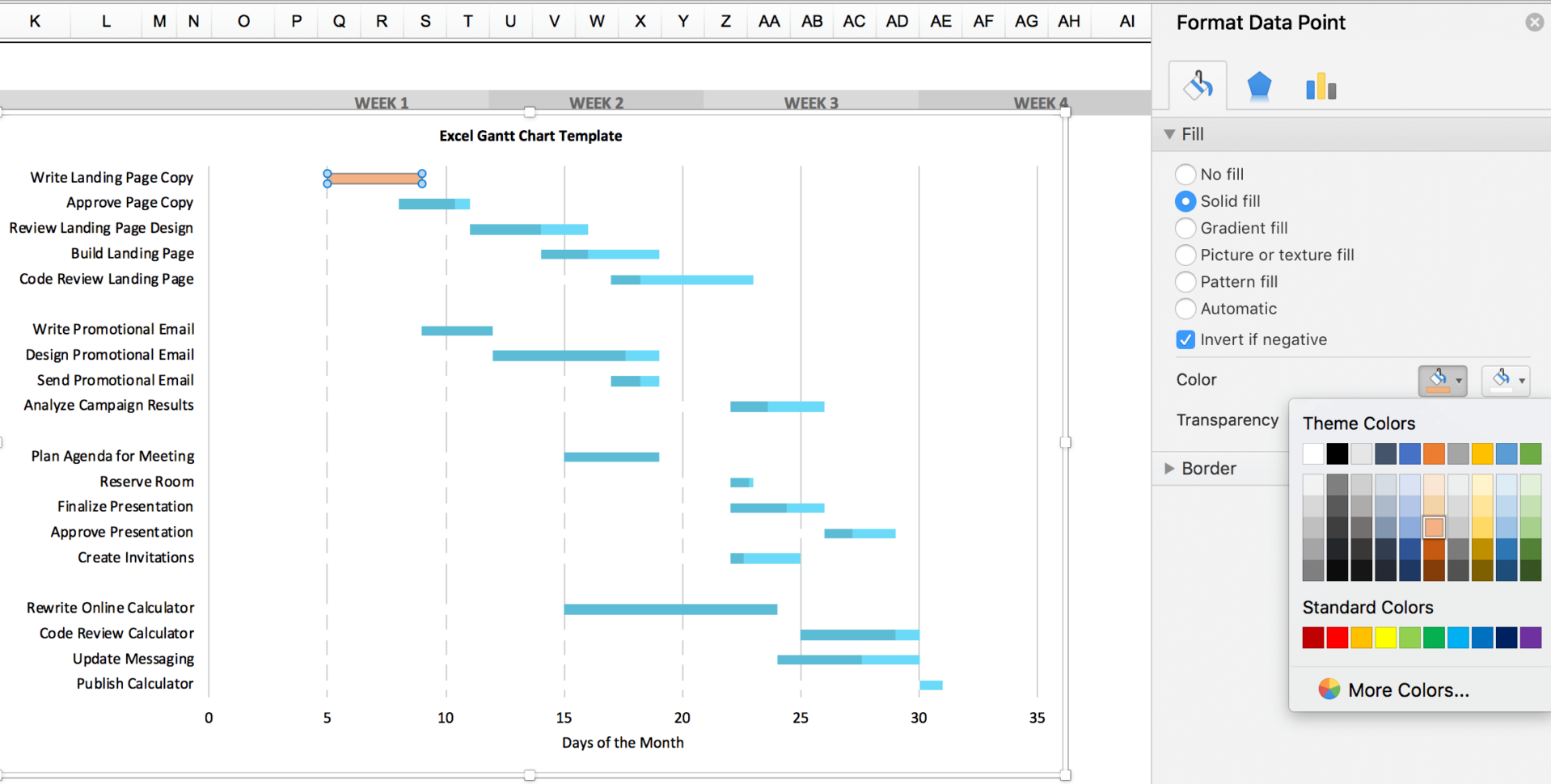 Excel Spreadsheet Gantt Chart For Free Gantt Chart Excel Template