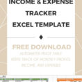 Excel Spreadsheet Income And Expenses Throughout Income And Expense Tracker Excel Template Free Download