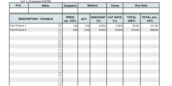 Excel Spreadsheet Invoice Intended For Excel Templates For Invoices ...