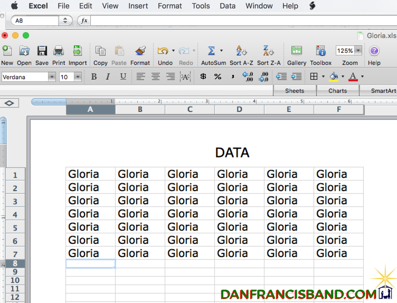 Excel Spreadsheet Meme In Gloria In Excel Sheet's Data  Imgur