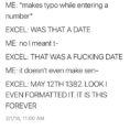 Excel Spreadsheet Meme With Anybody Who Works With Excel Knows This Feeling.  Album On Imgur