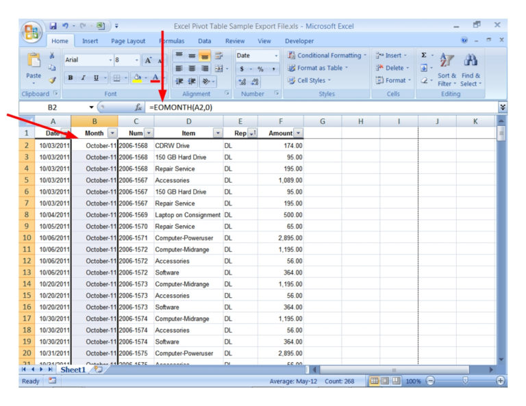 excel pivot table cheat sheet