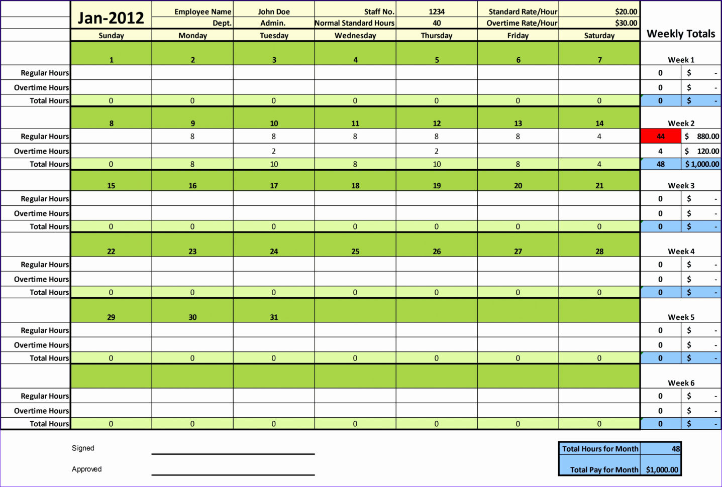 Excel Spreadsheet Timesheet Within Weekly Timesheet Template Excel – Spreadsheet Collections