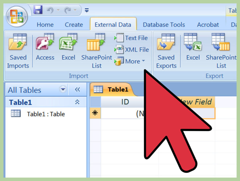 Excel Spreadsheet To Access Database Intended For How To Import Excel Into Access 8 Steps With 