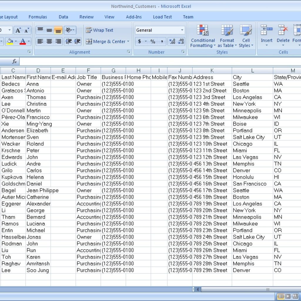 Excel Spreadsheet To Access Database with Importing Data From Microsoft Excel « How To Use Mappoint And Inside