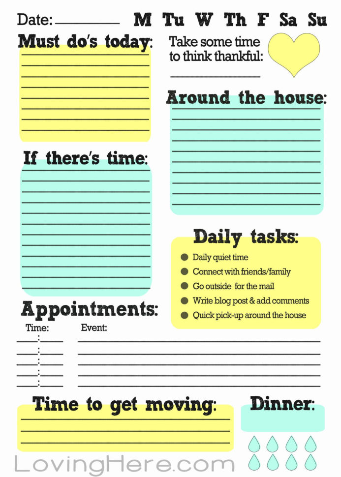 Excel Spreadsheet To Do List Pertaining To Daily To Do List Template Excel – Spreadsheet Collections
