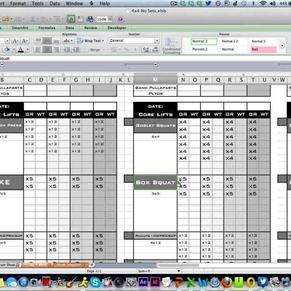 Excel Spreadsheet Training Youtube Pertaining To Personal Training Workout Log From Excel Training Designs  Youtube