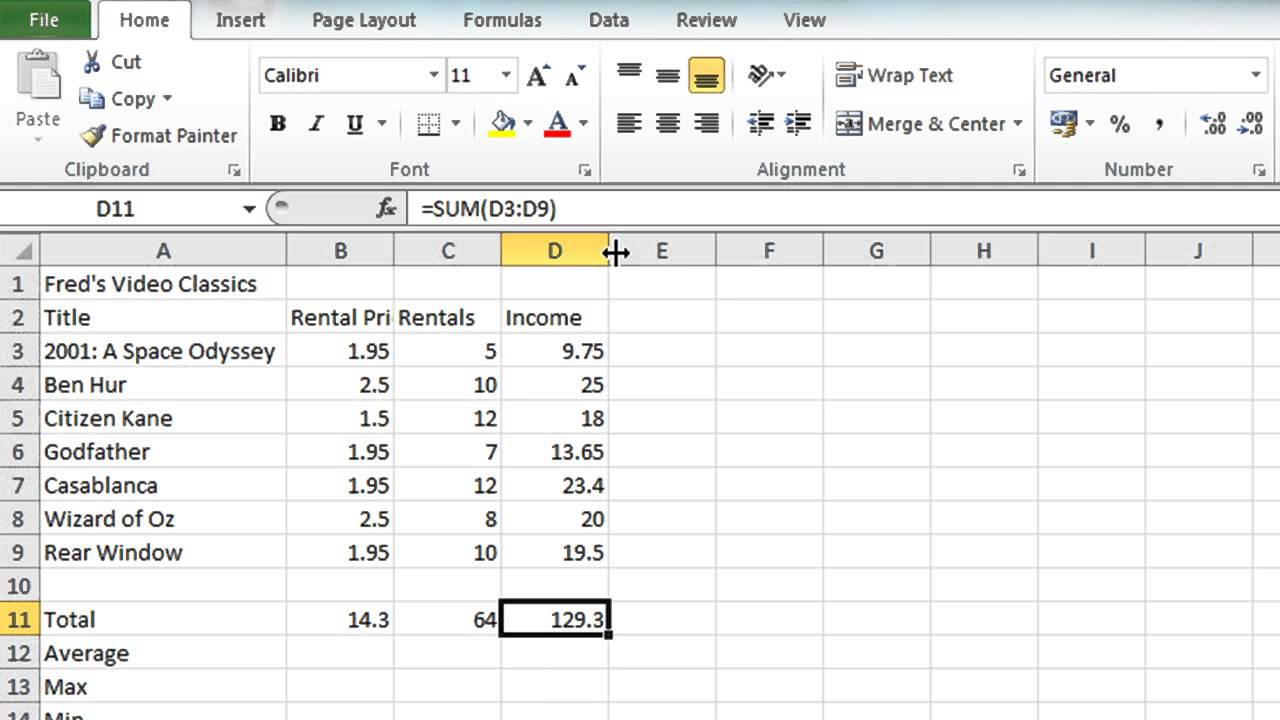 microsoft excel spreadsheet functions