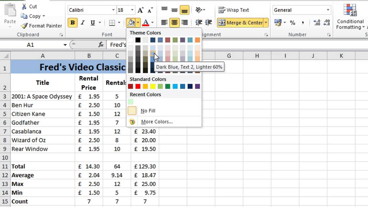 Excel Spreadsheets For Beginners within Microsoft Excel ...