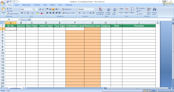 Excel Spreadsheets For Surveyors inside Cs Software Help: Importing ...