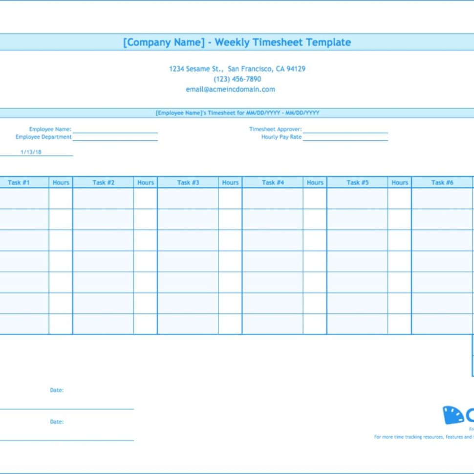Excel Time Tracking Spreadsheet For Weekly Timesheet Template Free Excel Timesheets Clicktime In Excel Time Tracking Spreadsheet For Weekly Timesheet Template Free Excel Timesheets Clicktime In