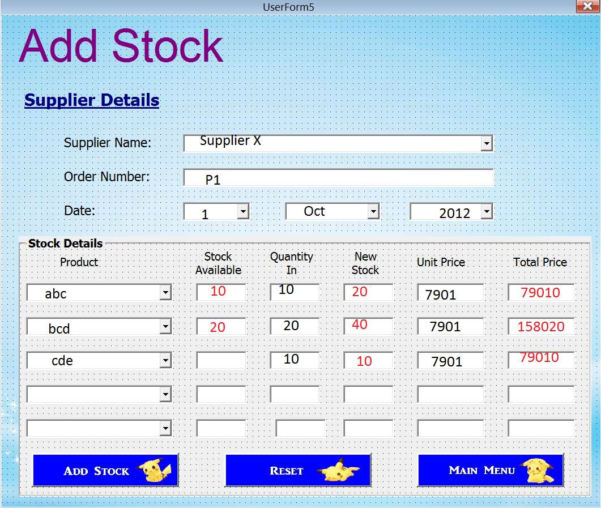 Excel Userform Spreadsheet Control — Db 1292