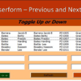 Excel Vba Spreadsheet In Userform Pertaining To Userform Previous And Next Buttons  Excel Vba  Online Pc Learning