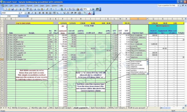 Executor Accounting Spreadsheet For Accounting Bookkeeping Spreadsheets Templates Demo Inside 