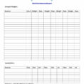 Exercise Spreadsheet Throughout 40+ Effective Workout Log  Calendar Templates  Template Lab