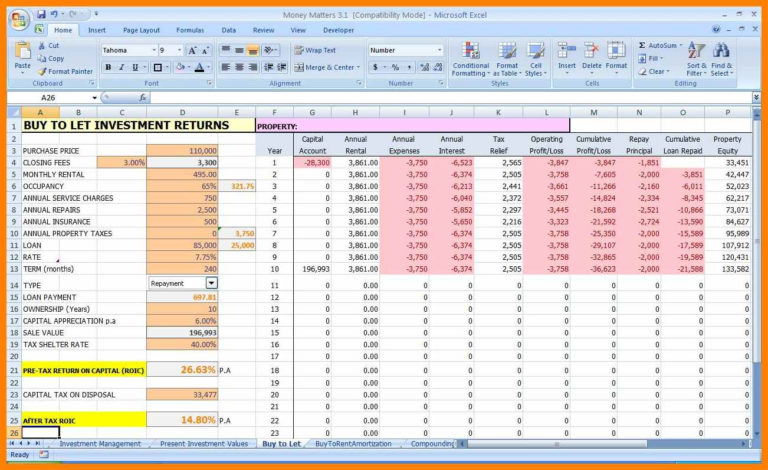 Expenditure Spreadsheet — db-excel.com