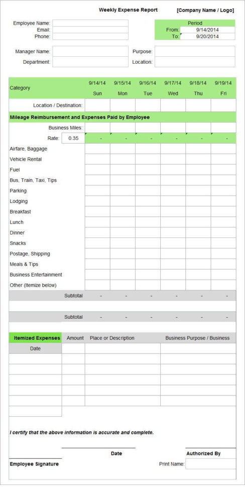 Expense Report Spreadsheet Template Free With Regard To Monthly Expense Report Template Free Download And Expense Reports