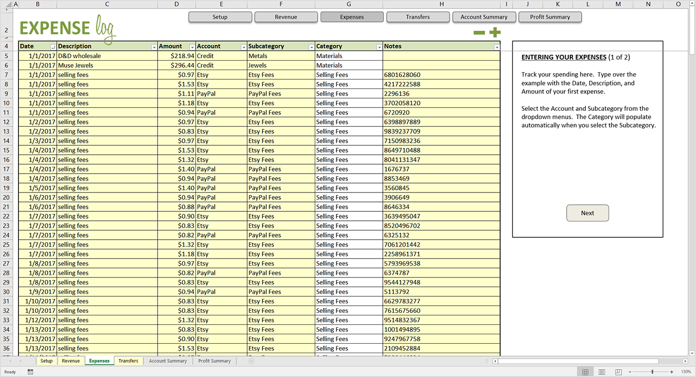 Expense Revenue Spreadsheet Throughout Revenue And Expenses Tracker  Savvy Spreadsheets