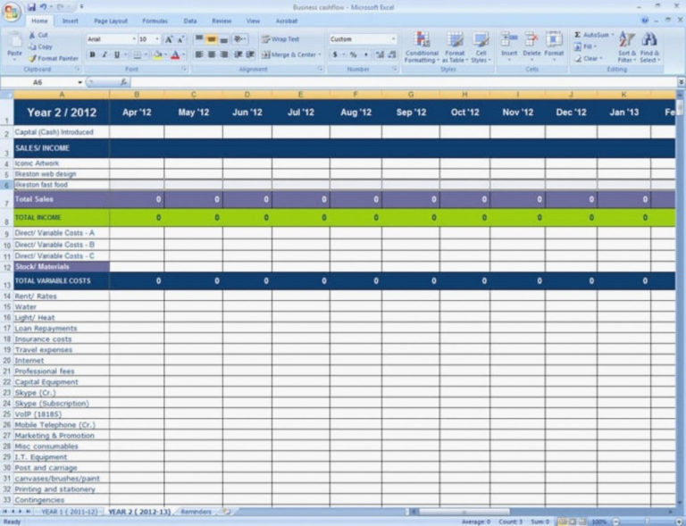 Expenses For Self Employed Spreadsheet — db-excel.com