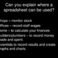 Explain Spreadsheet Throughout Year 8 Spreadsheets.  Ppt Download