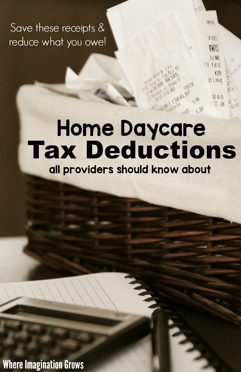 Family Day Care Tax Spreadsheet In Home Daycare Tax Deductions For Child Care Providers  Where