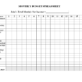 Family Monthly Expenses Spreadsheet With Printable Monthly Budget Planner Template Ic Family Expense Invoice