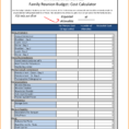 Family Reunion Expense Spreadsheet intended for Family Budget Worksheet Png Letterhead Template Sample Photos Design