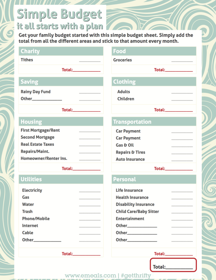Family Reunion Expense Spreadsheet Within Family Budget Spreadsheet Free Printable Templates  Pywrapper