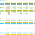 Family Reunion Spreadsheet Intended For Budget Planning Spreadsheet Savvy Wedding Turquoise Excel Template