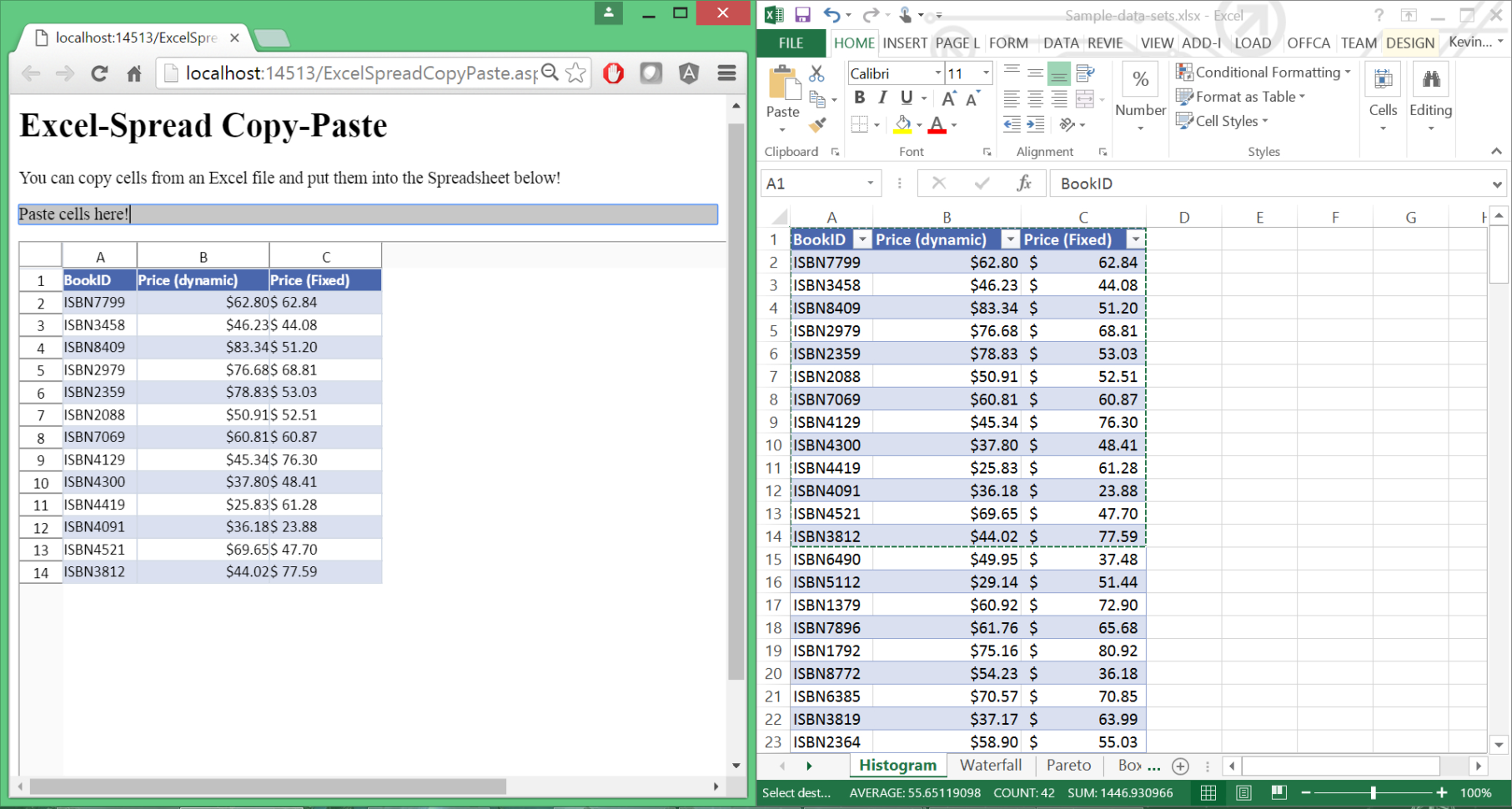 Farpoint Spreadsheet Within Excel To Spread Copy/paste V9