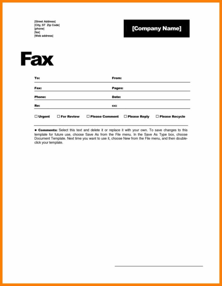 Fax Spreadsheet in Statement Of Confidentiality Template And Statement ...