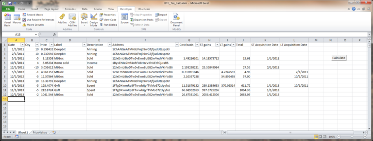 Fifo Spreadsheet Within Btc Fifo Excel Calculator With Short Term And Long Term Gains — Db 8194