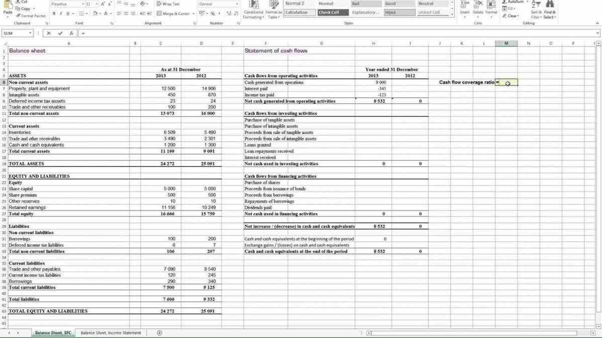 Financial Analysis Spreadsheet Inside Financial Ratio Analysis Spreadsheet  Homebiz4U2Profit