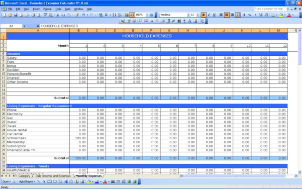 Financial Spreadsheet Excel — db-excel.com