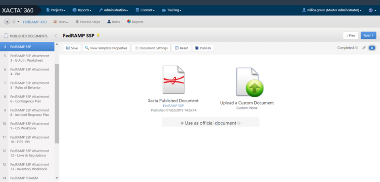 Fips 199 Spreadsheet pertaining to Xacta 360 For Fedramp Automation