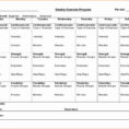 Fitness Plan Spreadsheet Regarding Workout Calendar Template Excel Beautiful Weekly Fitness Plan