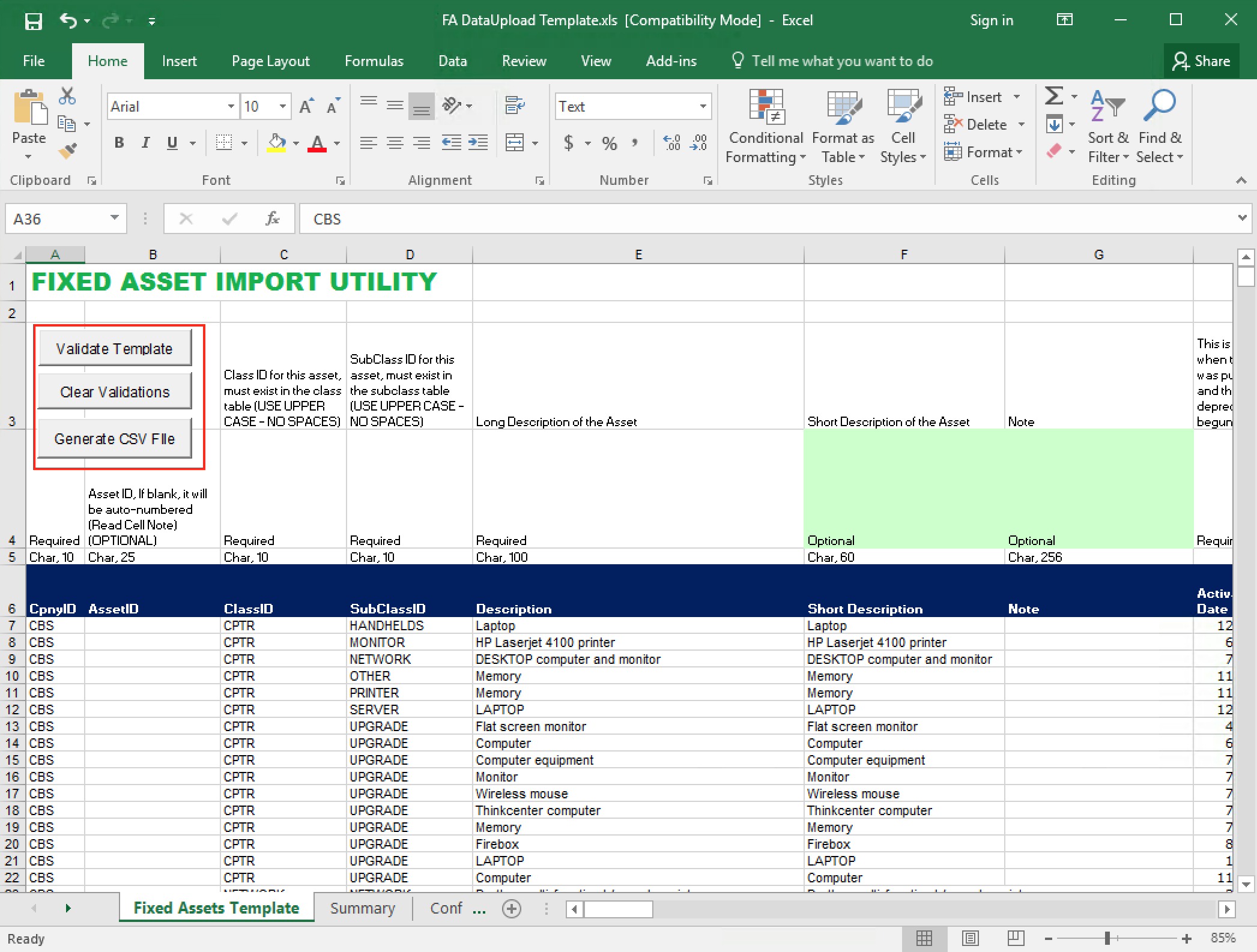 Fixed Asset Depreciation Excel Spreadsheet For Fixed Assets  M5 Team