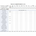 Fleet Vehicle Maintenance Spreadsheet With 40 Printable Vehicle Maintenance Log Templates  Template Lab
