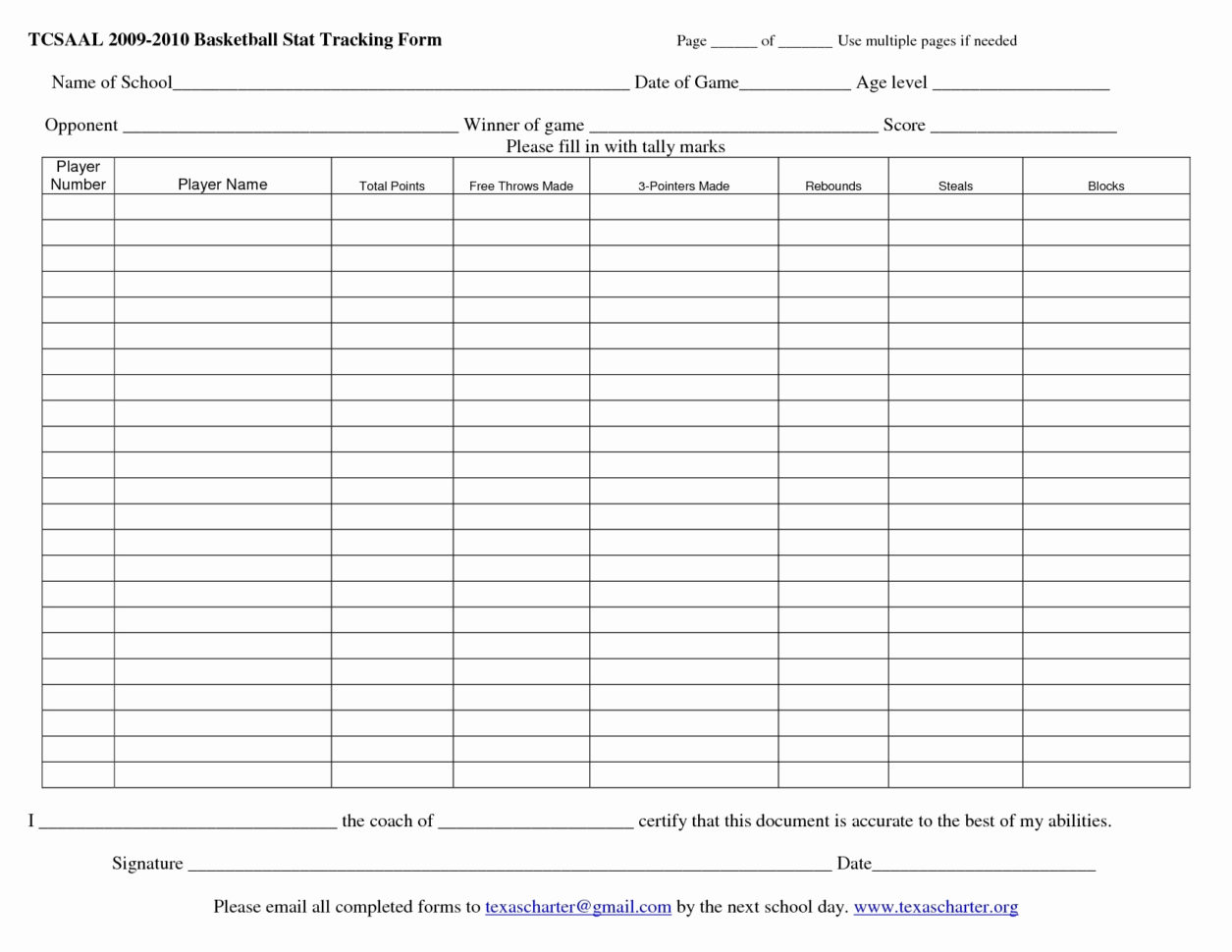 Football Player Stats Spreadsheet Template Regarding Printable Basketball Stat Sheet Template As Well Free With Plus