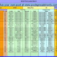 Football Pool Spreadsheet In Week 3 Football Pool Sheet And Football Pool Sheet Rules