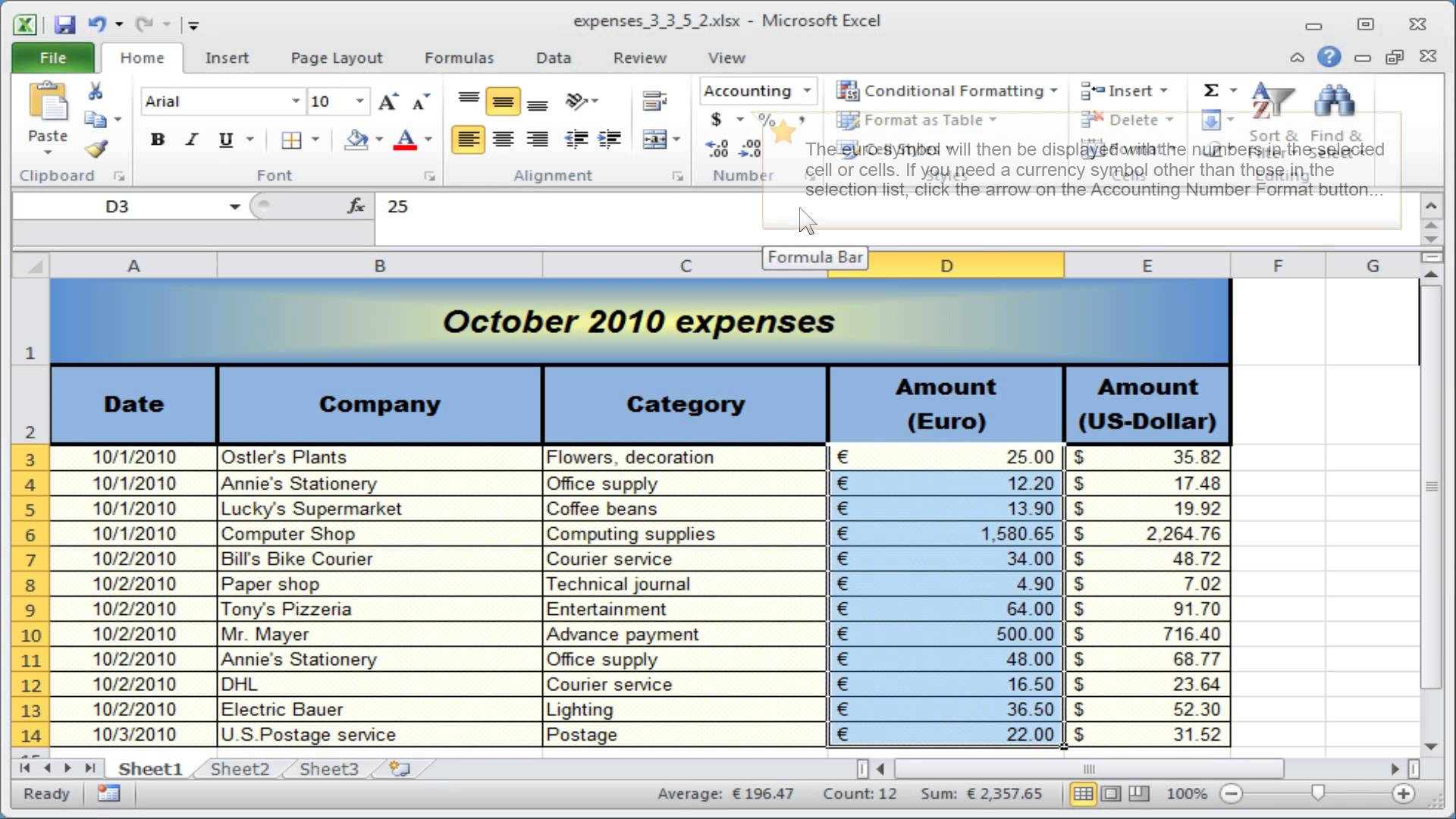Formatting Excel Spreadsheet Intended For Formatting Excel Spreadsheet Number Format Numbers Currency