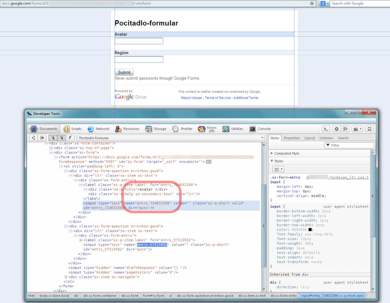 Forms Google Com Spreadsheet Within Visitor Counter + Google Spreadsheet, Update For 2013