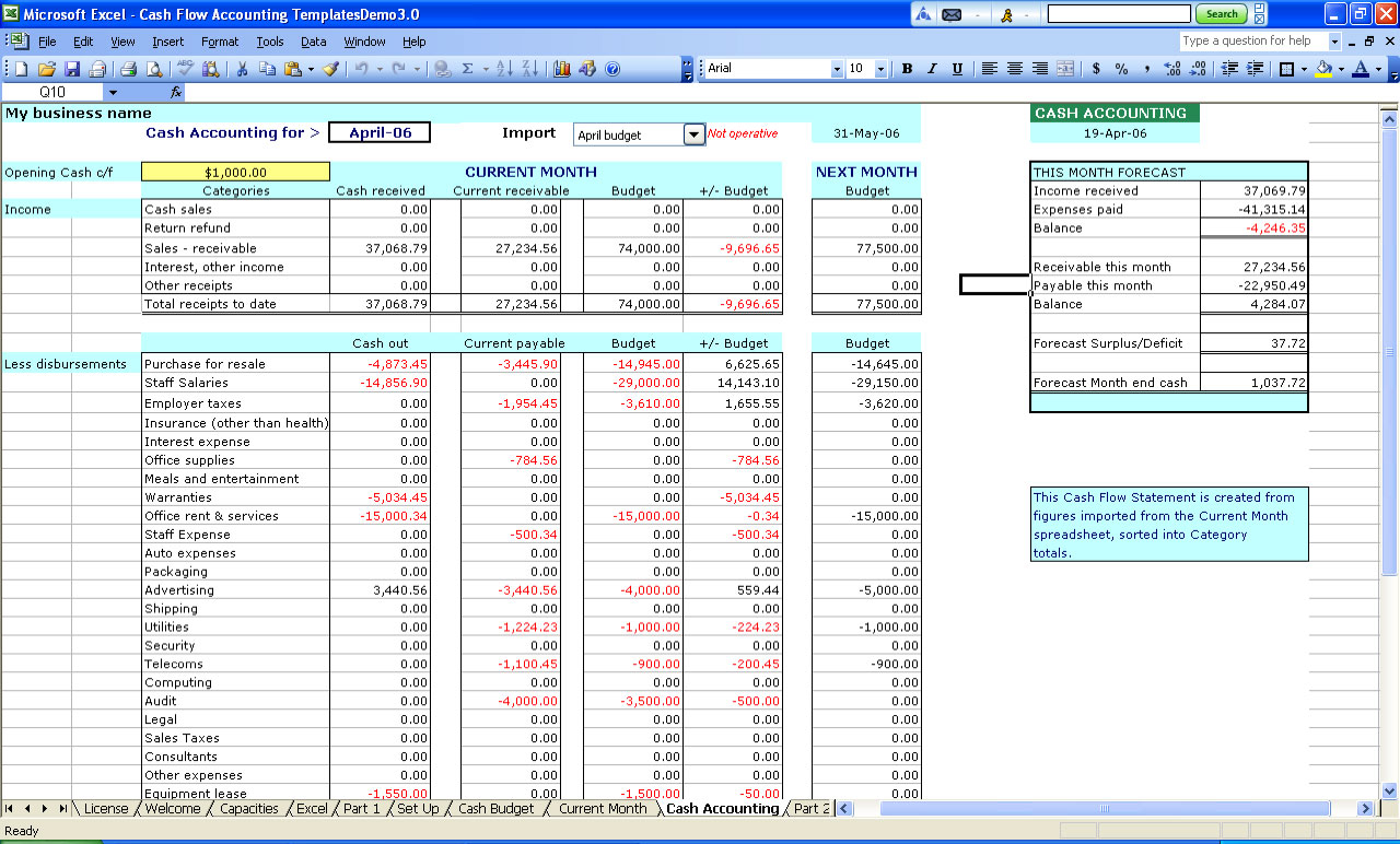 Free Accounting Spreadsheet Templates For Small Business Xls —