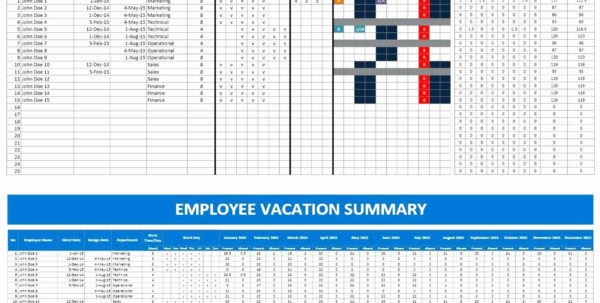 Free Annual Leave Spreadsheet Excel Template Spreadsheet Downloa free ...