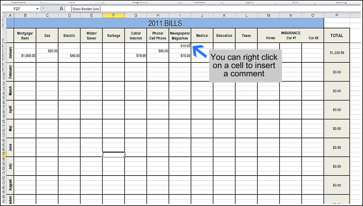 Free Bill Tracking Spreadsheet In Excel Bill Tracker – Emmamcintyrephotography