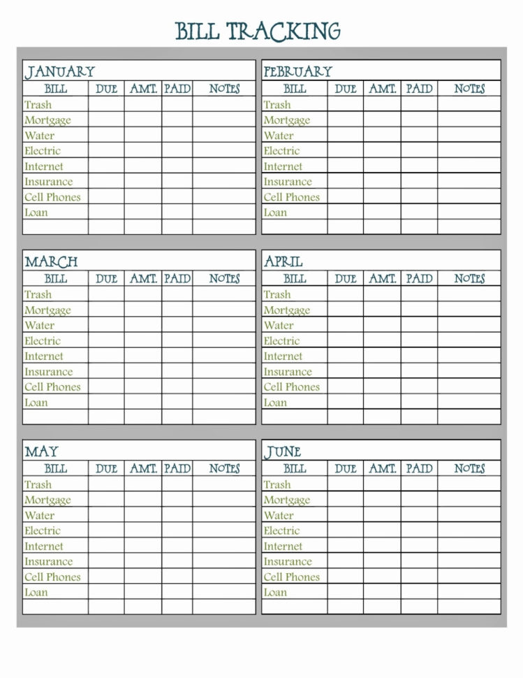 Free Bill Tracking Spreadsheet Regarding Billcker Template Paymentcking Excel Budget Spreadsheet Household
