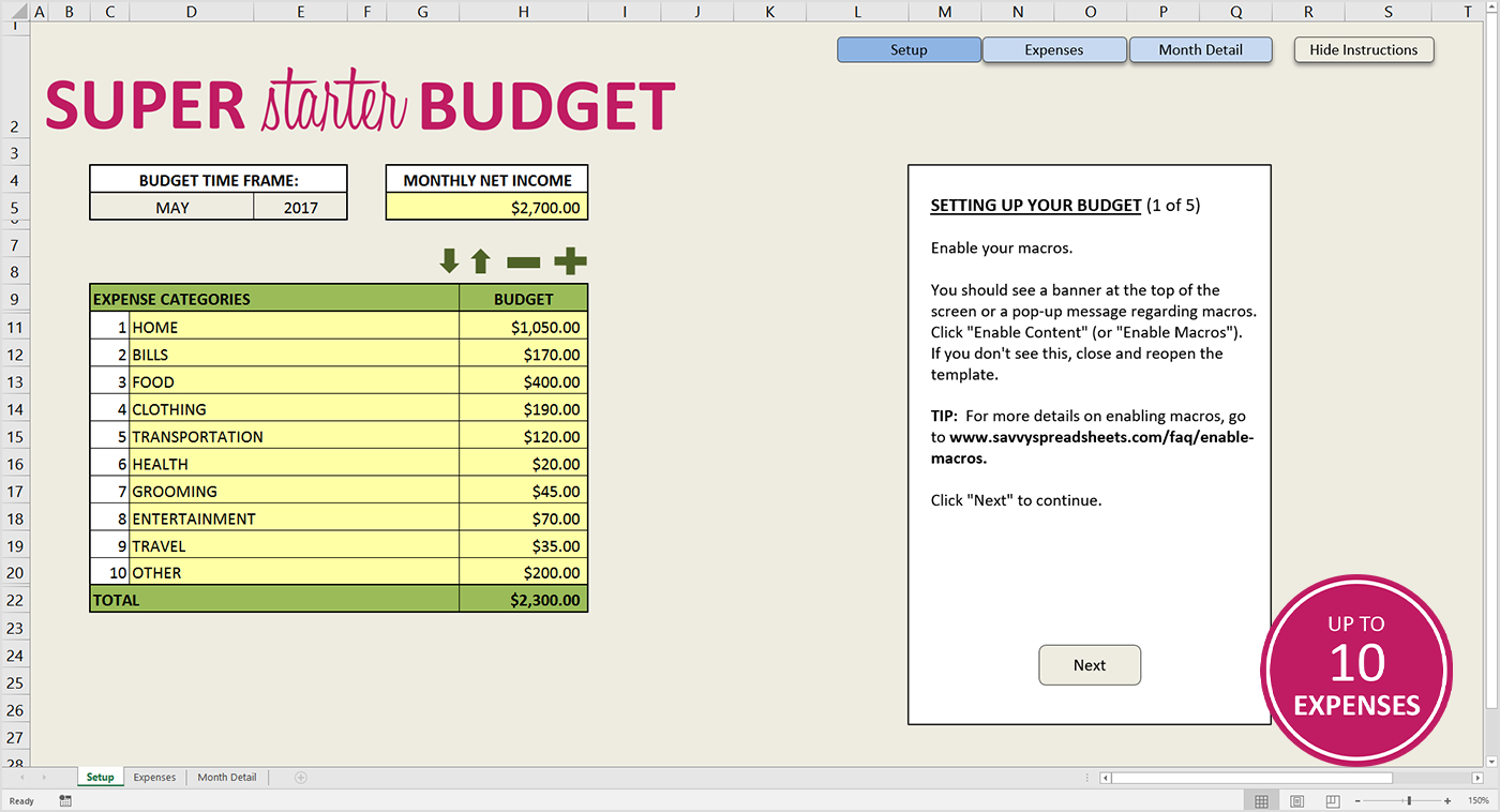 Free Bills Spreadsheet Inside Free Budget Template For Excel  Savvy Spreadsheets